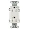 Hubbell Wiring Device-Kellems Straight Blade Receptacle, 5-15R, 15 A, 125V AC, 2 Pole, 3 Wire, Flush Mount, Grounded DR15WHIWRTR - alternate 2